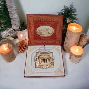 White House Ornament 2007 Grover Cleveland Wedding Christmas Original Box Paper.